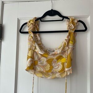 Yellow paisley size M urban outfitters top